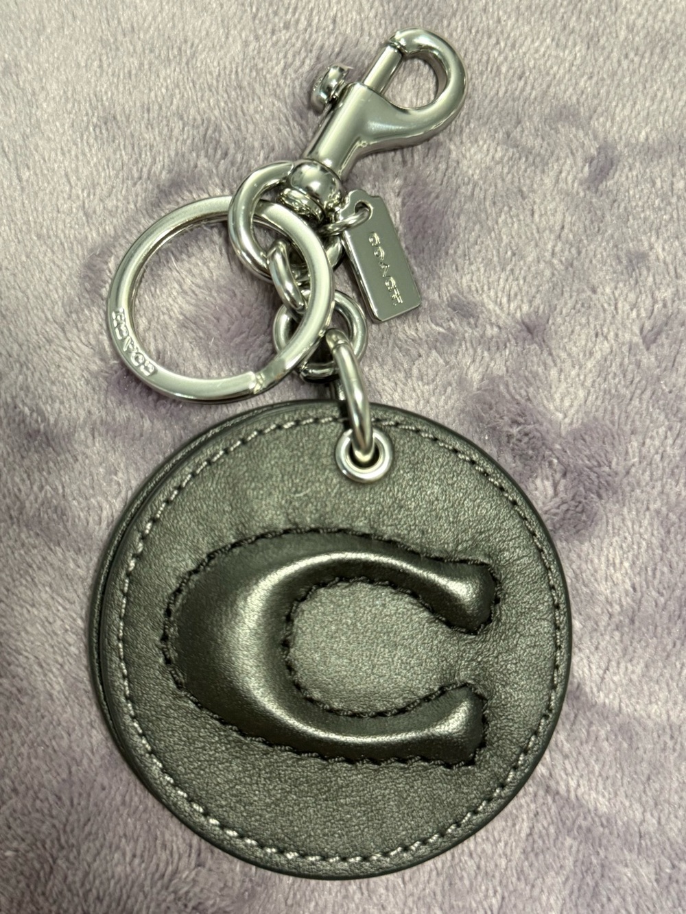 Coach Outlet Mirror Bag Charm With Signature